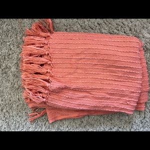 pink throw blanket